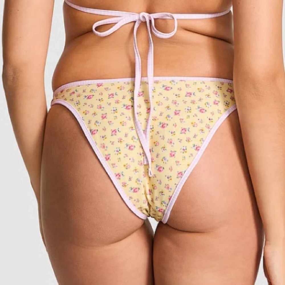 New! Frankie's Bikinis x PINK golden hour bloom Floral Bikini Bottom 1539